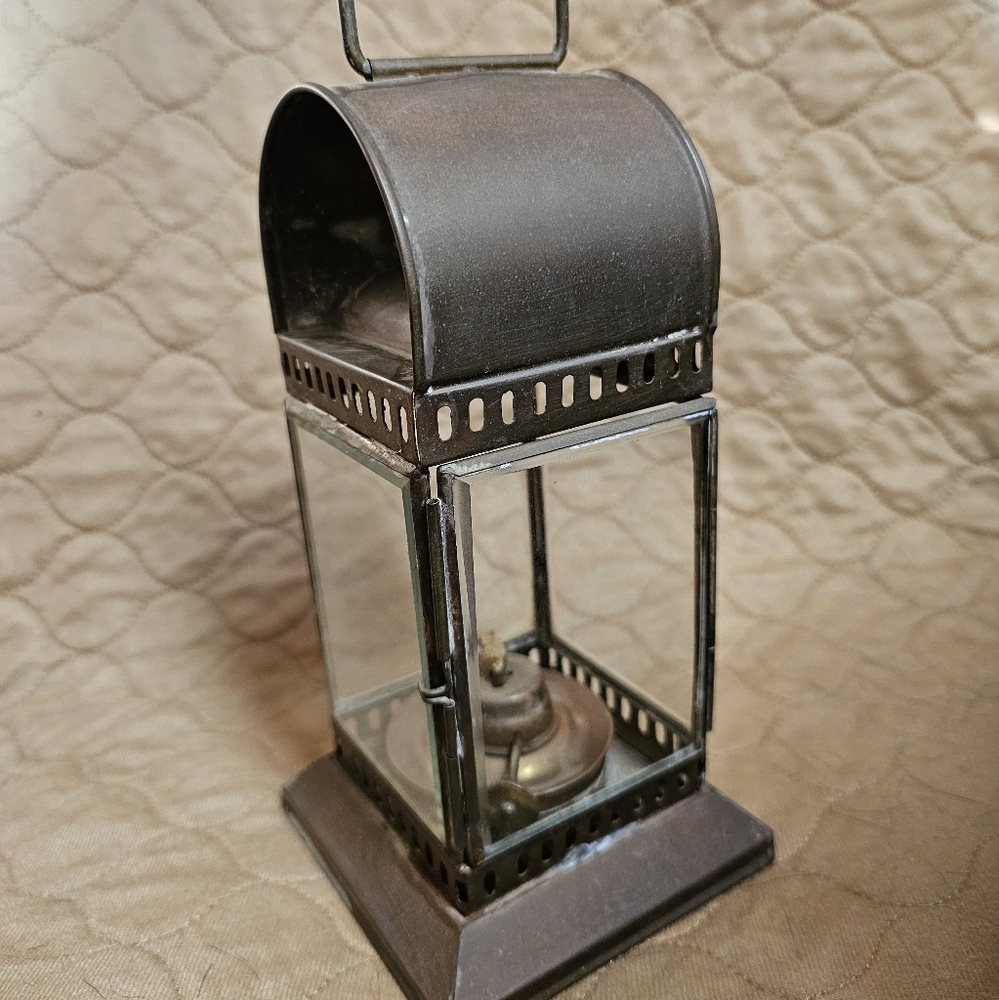 Solid Brass Oil Lamp